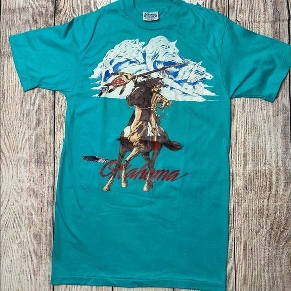 VINTAGE Deadstock Single Stitch Graphic T-Shirt Size Medium (38-40) - Picture 1 of 8